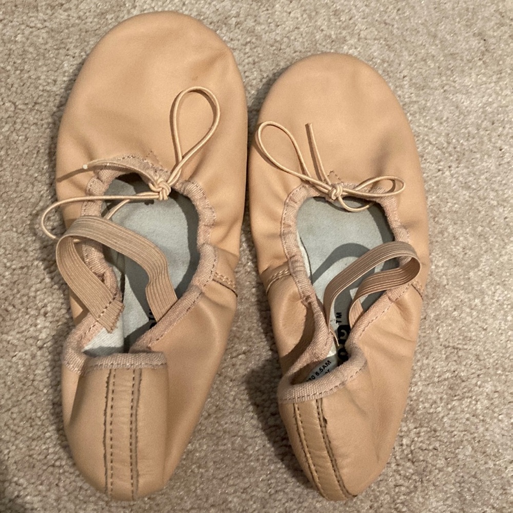 Pink and tan Balera Shoes Leather